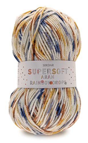 Sirdar Yarn Snuggly Supersoft Rainbow Drops Aran 100g Shade 860 Butter Toffee