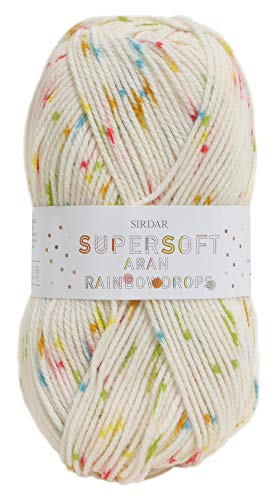 Sirdar Yarn Supersoft Aran Rainbow Drops Shade 857
