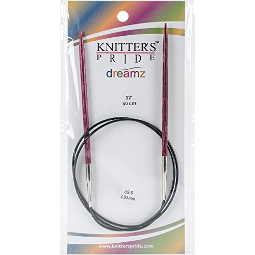 Knitter's Pride KP200268 6/4mm Dreamz Fixed Circular Needles, 32
