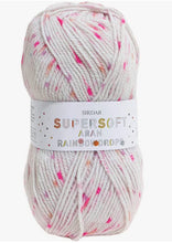 Load image into Gallery viewer, Sirdar Supersoft Aran Rainbow Drops - 100g Jelly Bean 850

